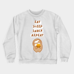 Eat Sleep Snack Repeat Sloth (Eat Ver.) Crewneck Sweatshirt